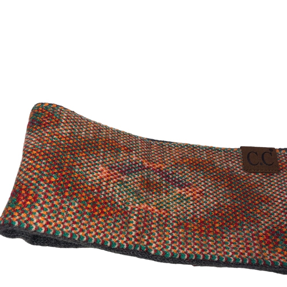 C.C Aztec Print Winter DARK Grey Headbands HeadWrap - Picture 9 of 15